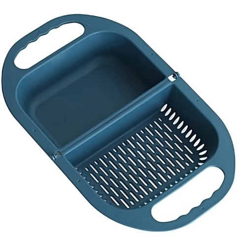 Durszlak cedzak sitko składane na zlew z uchwytami