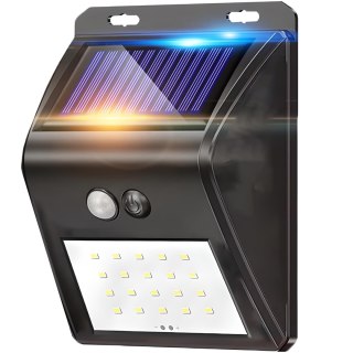 Lampa solarna ogrodowa zewnętrzna z czujnikami ruchu zmierzchu 20 LED