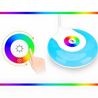 Lampka biurkowa szkolna dotykowa 3 jasności 256 kolorów 16 LED