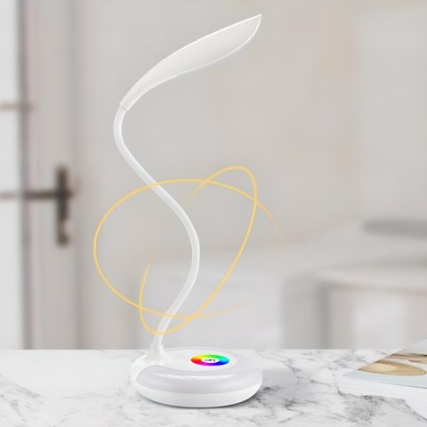 Lampka biurkowa szkolna dotykowa 3 jasności 256 kolorów 16 LED