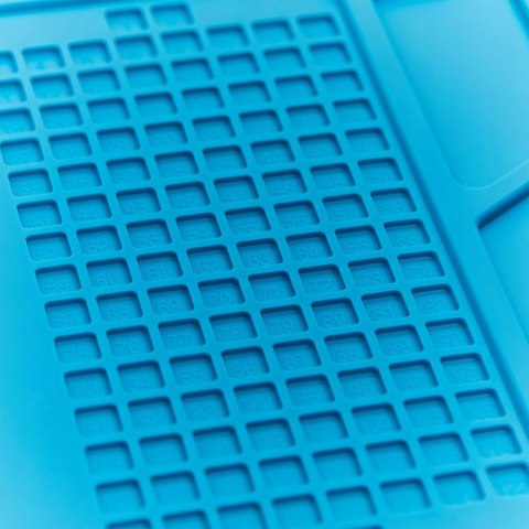 Mata stołowa antystatyczna do lutowania z organizerem silikonowa 320 x 230 mm