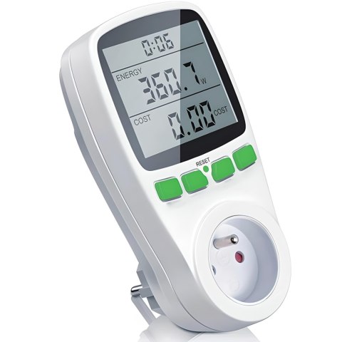 Miernik licznik zużycia prądu watomierz z wyświetlaczem LCD do gniazdka