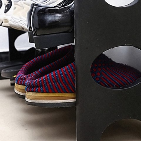 Półka regał stojak na buty 4 poziomy 63 cm