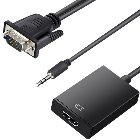 Przejściówka adapter VGA AUDIO - HDMI