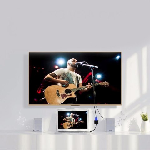 Przejściówka adapter audio video DVI-D - VGA 23,5 cm