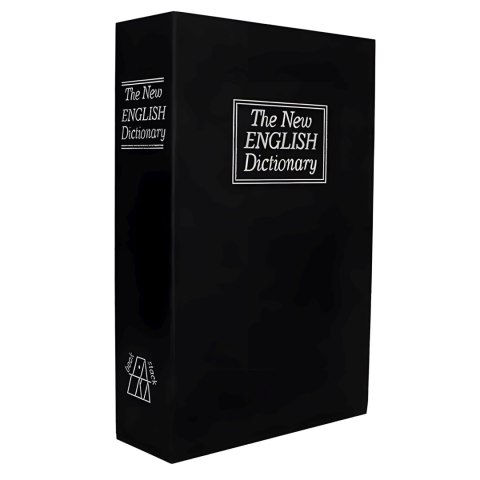 Sejf skrytka kasetka metalowa na kosztowności pieniądze w formie książki XL