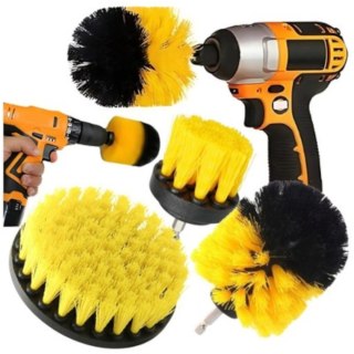 Szczotki pady czyszczące na wkrętarkę 4,5/8,5/10 cm - 3 szt.