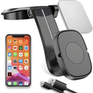Uchwyt samochodowy magnetyczny do telefonu na kokpit szybę