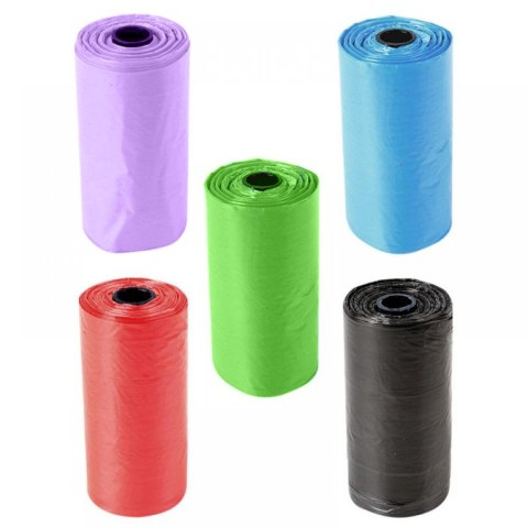 Worki woreczki na psie odchody BIO 10 rolek - mix kolorów