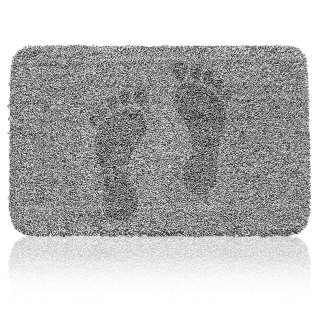 Wycieraczka do butów mata pod drzwi antypoślizgowa 70 x 46 cm - szara