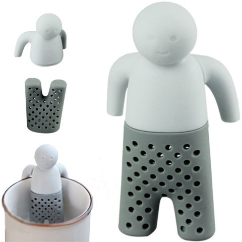 Zaparzacz sitko do herbaty kawy ziół z uchwytem - ludzik