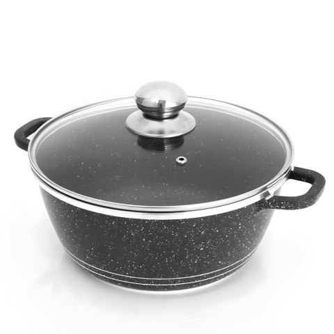 Zestaw garnków patelnia z powłoką ceramiczną pokrywkami - 12 el.