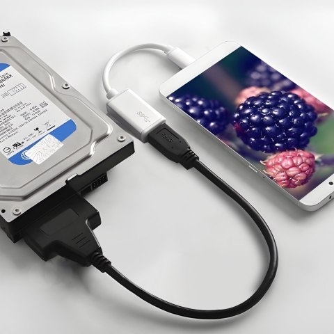 Adapter przejściówka do dysku HDD SSD SATA-USB 2,5'' 32 cm