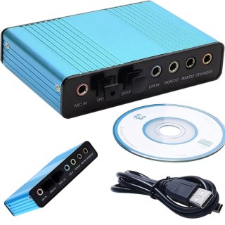 Karta muzyczna dźwiękowa zewnętrzna 5.1 / 7.1 USB