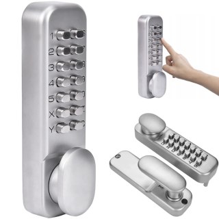 Klamka do drzwi na kod z zamkiem szyfrowym mechanicznym