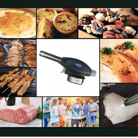 Palnik gazowy opalarka na kartusze z piezozapalnikiem