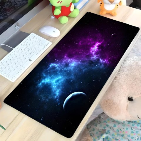 Podkładka mata gamingowa na biurko dla gracza XXL 80 x 40 cm - galaktyka