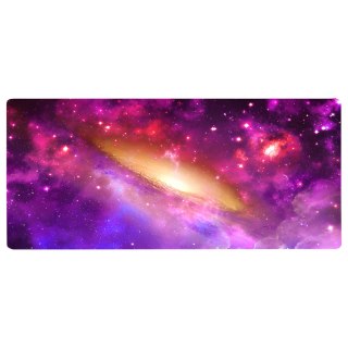 Podkładka mata gamingowa na biurko pod mysz XXL 80 x 40 cm - kosmos różowy