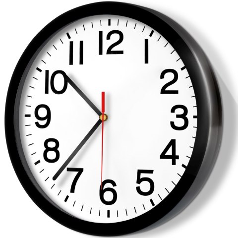 Zegar ścienny klasyczny kwarcowy cichy śr. 20 cm