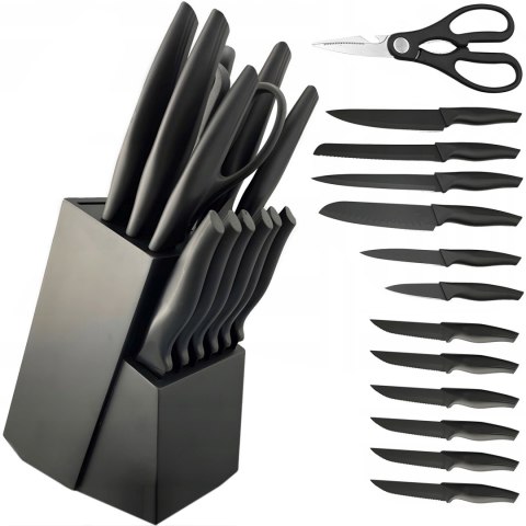 Zestaw noży kuchennych w bloku stojaku - 16 el.